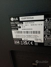 TV lg 43 pollici per ricambi