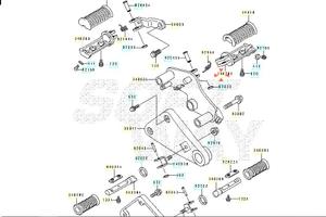 Pedana ant Dx Kawasaki EN 500 340281406