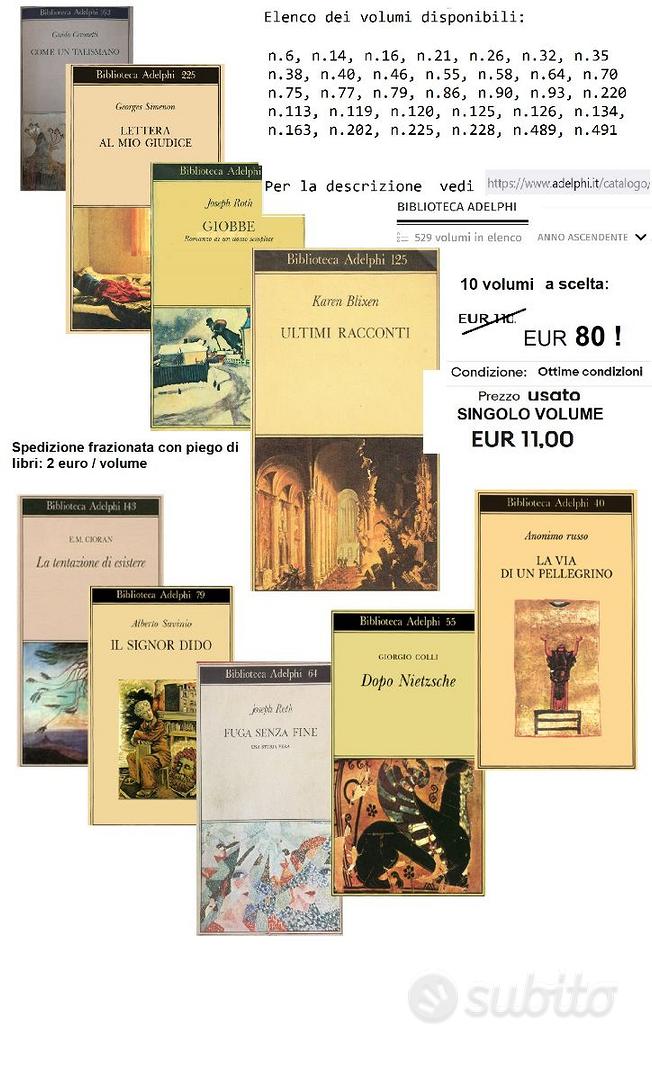 Editore: Adelphi Collana: Piccola biblioteca Adelphi – 50 libri in un anno