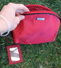 Beaty o astuccio rosso borsina porta trucchi