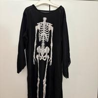 Carnevale Costume scheletro tipo poncho bambino