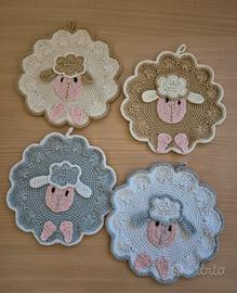 Presine agnellino pasquale uncinetto