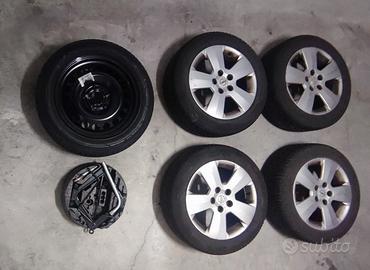 4 ruote+ ruota di scorta per Opel Meriva