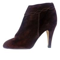 stivaletti camoscio marron originali vintage 70/80