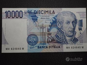 Banconota 10000 Lire Alessandro Volta FDS