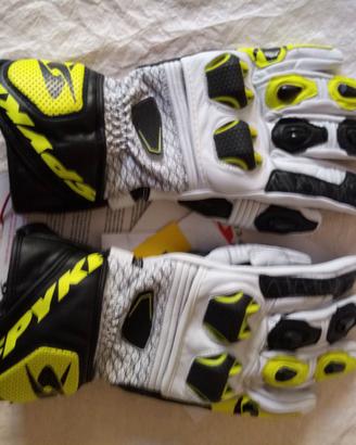 Guanti in pelle da moto per uomo Spyke Tech Race