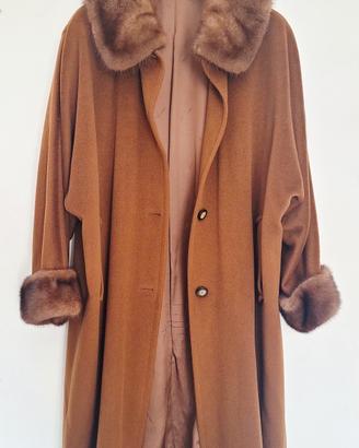 Cappotto Marina Rinaldi in Lana con Collo e Polsi 