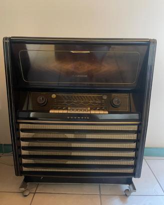 Mobile Radio Giradischi d'Epoca Grundig Hi-Fi '50