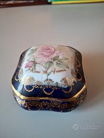 Portagioie vintage in porcellana francese