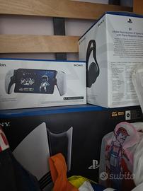 Playstation 5 pro 2pad cuffie ps5 portal stand