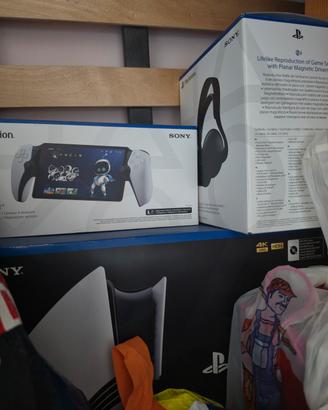 Playstation 5 pro 2pad cuffie ps5 portal stand