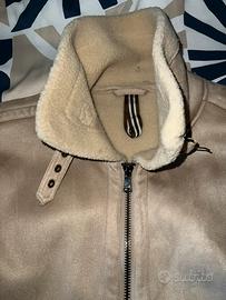 Montone aviatore color ghiaccio tg.48