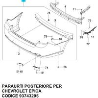Paraurti posteriore epica 93743295