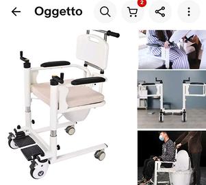 anziani/disabili sedia spostamento letto bagno