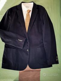 Elegante blazer blu 4 stagioni