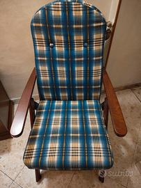 Sedia a sdraio in legno con Prolunga piedi