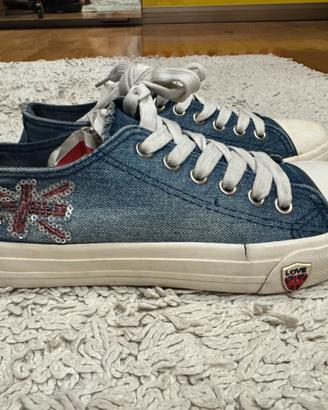 Scarpe da ginnastica in denim num. 36