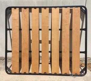 RETE MATRIMONIALE con DOGHE IN LEGNO LARGHE