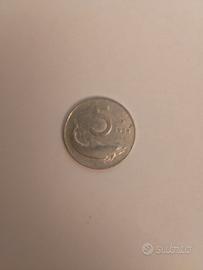 5 lire 1954 delfino