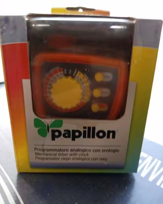 programmatore analogico con orologio papillon 