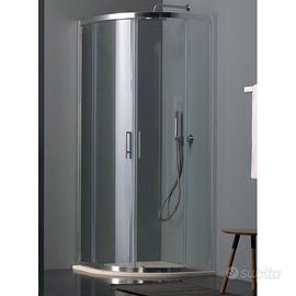 Box doccia semicircolare 90x90 in cristallo 6 mm