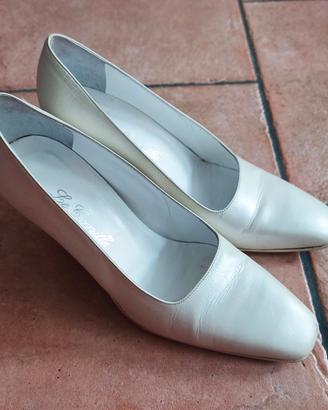 Scarpe bianco perlato 