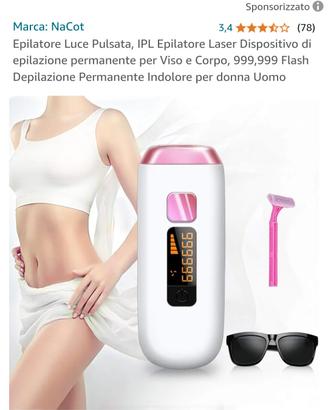 Epilatore luce pulsata