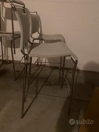 4 sgabelli Calligaris Air CB57 acciaio cromato