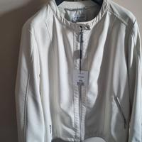 Giacca similpelle con cappuccio staccabile