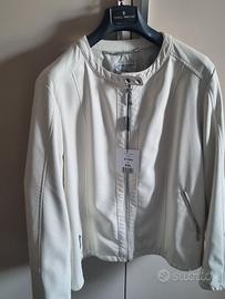 Giacca similpelle con cappuccio staccabile