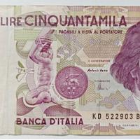 3#. Banconota 50000 Bernini II tipo.