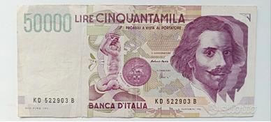 3#. Banconota 50000 Bernini II tipo.