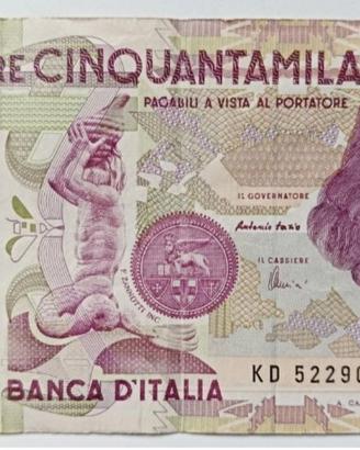 3#. Banconota 50000 Bernini II tipo.