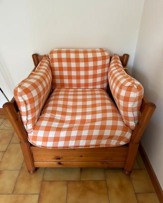 Poltrona legno massello