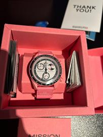 MoonSwatch Mission to the Pink Moonphase