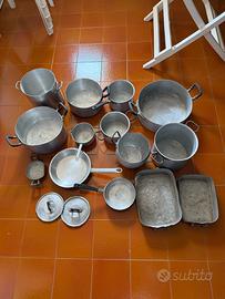 Set/Blocco 16+ Pentole e Teglie in Alluminio