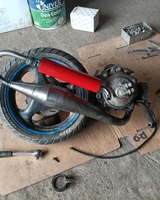 Marmitta artigianale per Minarelli orizzontale