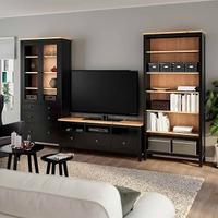 Combinazione Hemnes Ikea nera marrone