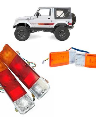 4 X FANALI ANT.+ POST. PER SUZUKI SJ410 SJ413 SAMU