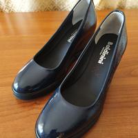 Scarpe Donna Ballerine NUOVE VERNICE BLU 35