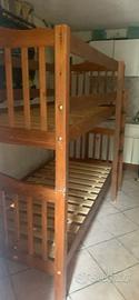 Letto a castello in legno