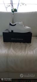 sneakers bianche armani exchange