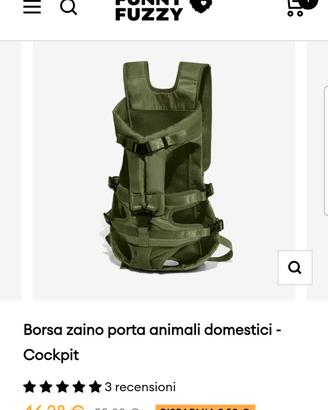 Zaino per animale domestico