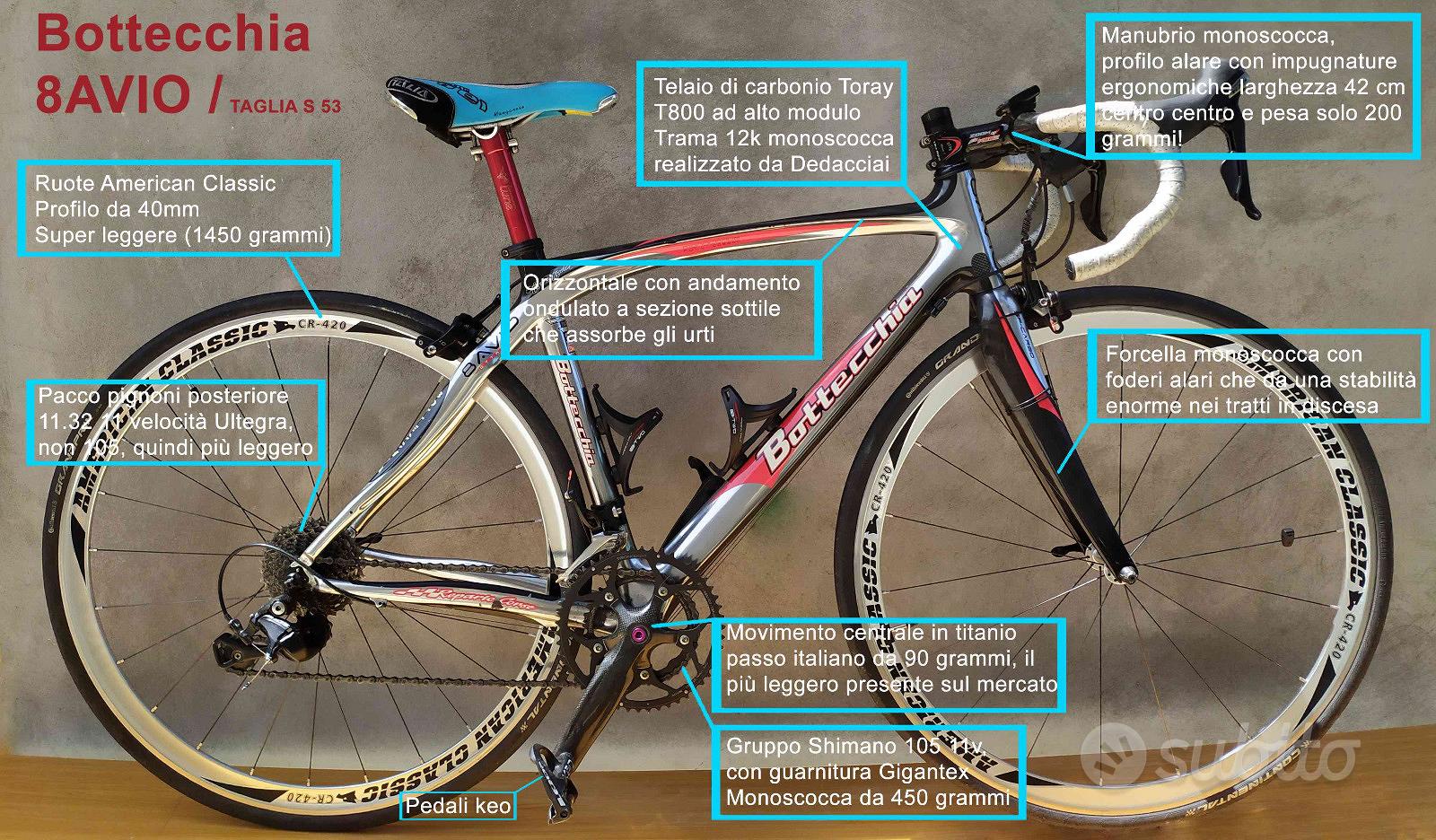 Bottecchia road bike online size chart