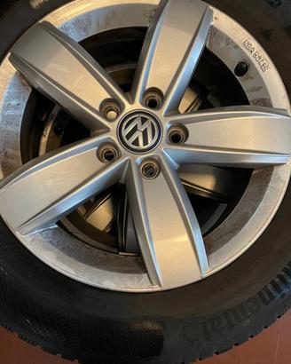 4 Cerchi 16" Originali VW Corvara + Gomme Inv 50%