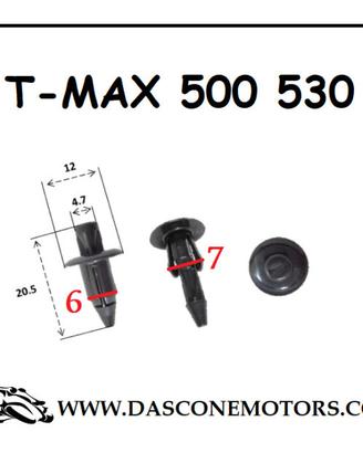 Rivetti in plastica YAMAHA 10pezzi