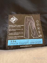 Pantaloni tucano urbano antipioggia imbottiti