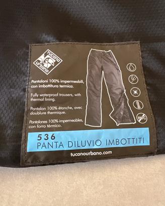 Pantaloni tucano urbano antipioggia imbottiti
