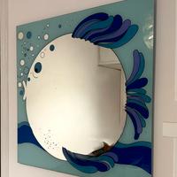 Specchio a forma di pesce 80x80