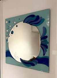 Specchio a forma di pesce 80x80
